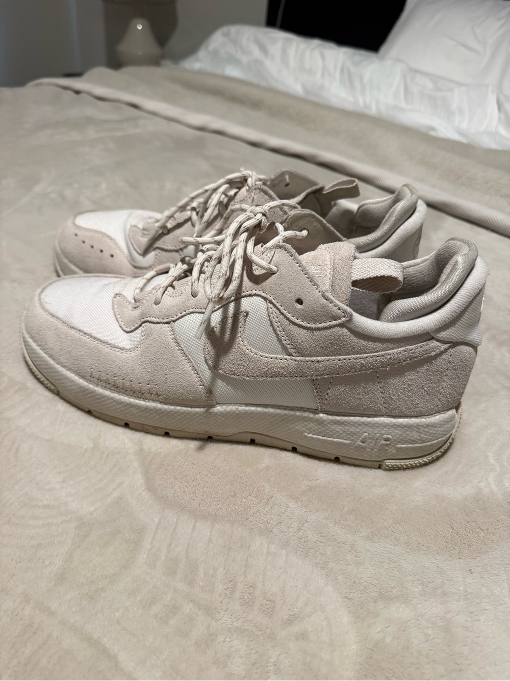 Nike Beige/Tan Low-Top Athletic Sneakers